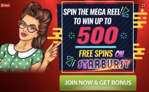 500 Free Spins on Starburst and Fluffy Favourites!