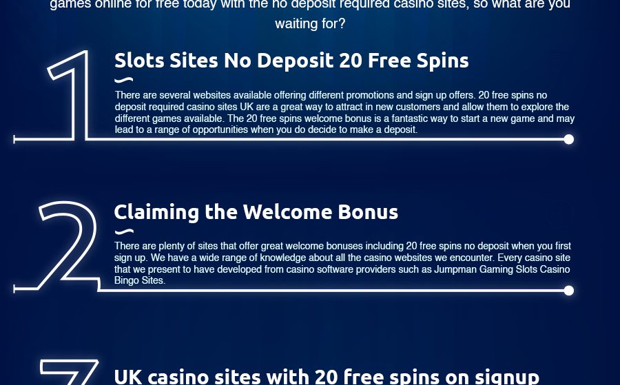 Best 20 Free Spins No Deposit Required Offers