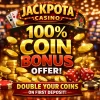 Jackpota Casino Bonus – 100% Coin Bonus Offer
