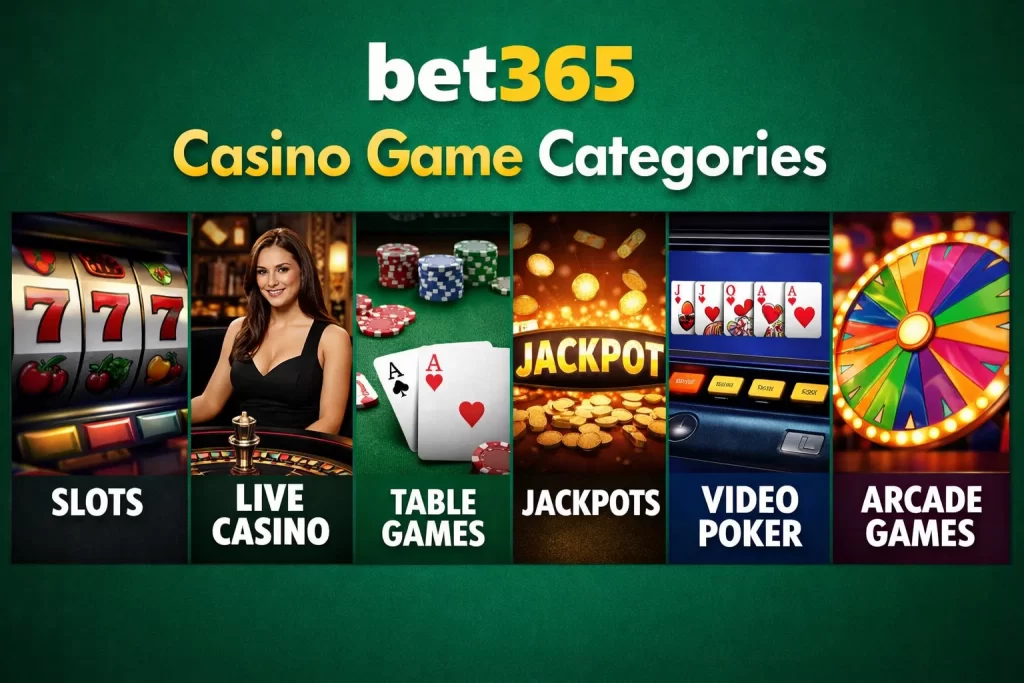 Bet365 Casino Game Categories