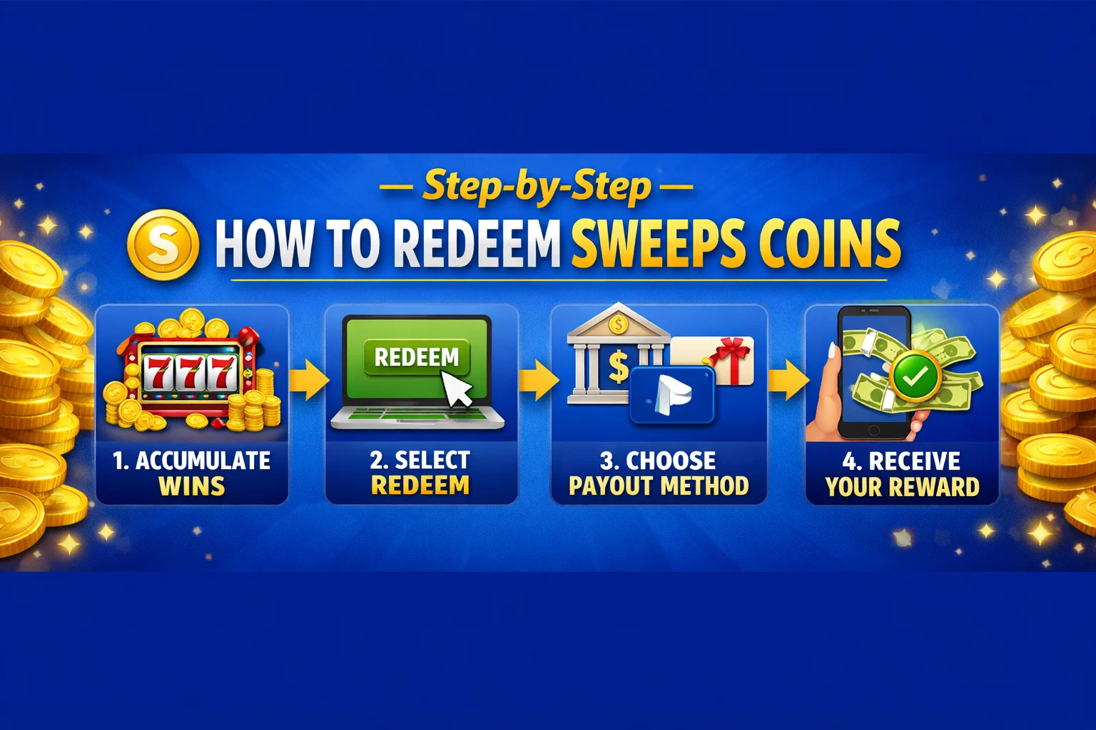 Step-by-Step – How to Redeem Sweeps Coins