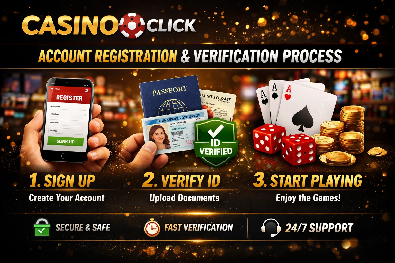 Casino Click Account Registration & Verification Process