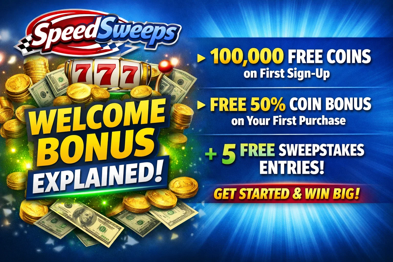 SpeedSweeps Welcome Bonus Explained
