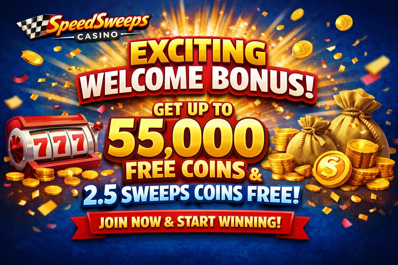 Does SpeedSweeps Casino offer a welcome bonus?